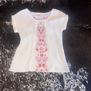 White flower blouse